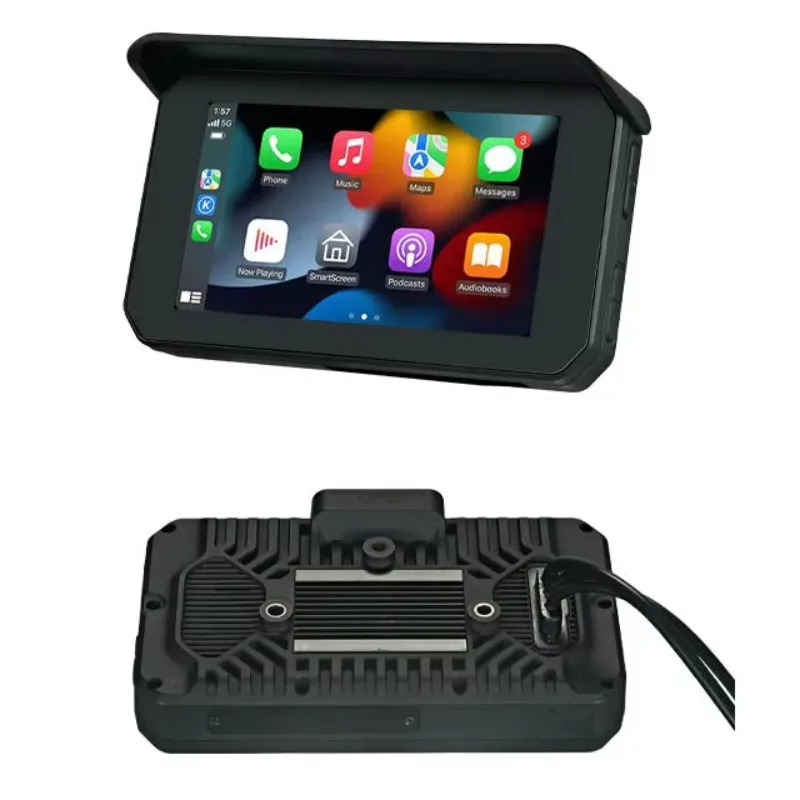 

New Motorbike Gps Navigator With Holder Motorbikes Night Vision Anti-shark 5 Inch Screen Navigation Motorcycle Tracker