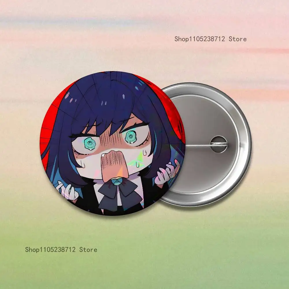 A-AdoS أنيمي لطيف شارات زر جولة الإبداعية دبوس بروش شارة حقيبة ديكور المشجعين جمع الأصدقاء الهدايا