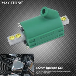 Motorcycle 3Ohm Ignition Coil Single Fire 12V Output DC3-1 For Harley Dyna FXRS Touring FLHT Sportster Softail FLST FXLR 83-1998