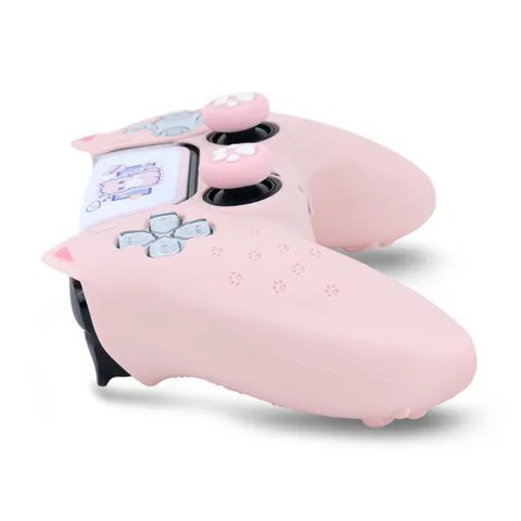Силиконовый чехол Pink Love для контроллера Sony Dualsense 5 — фото устройства