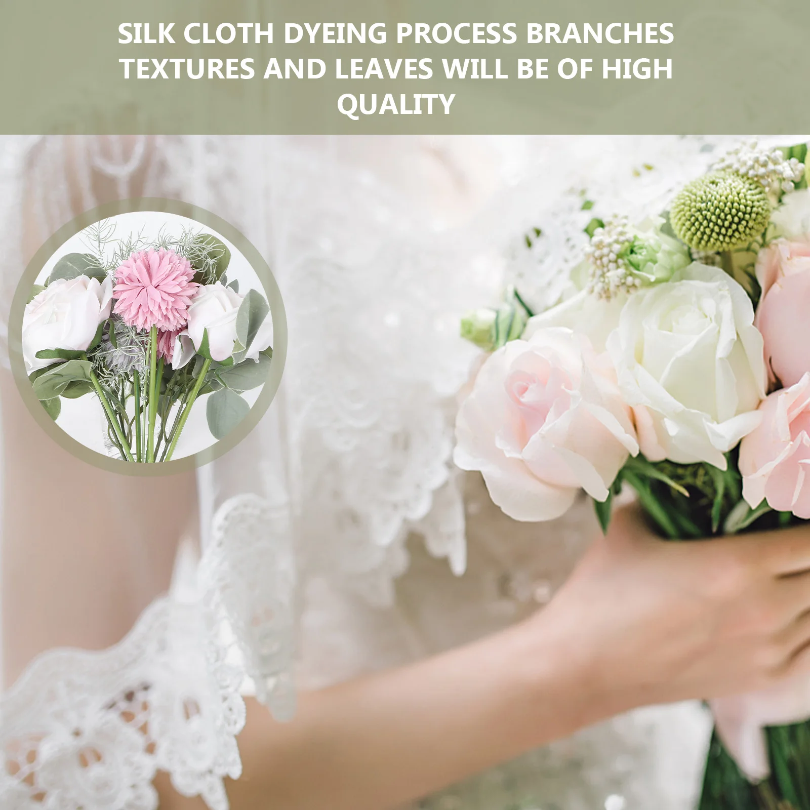 

Artificial Bouquet Non woven Fabric Vivid Photo Prop Background Simulation Flower Decor Decorative Bouquet Fake Imitation