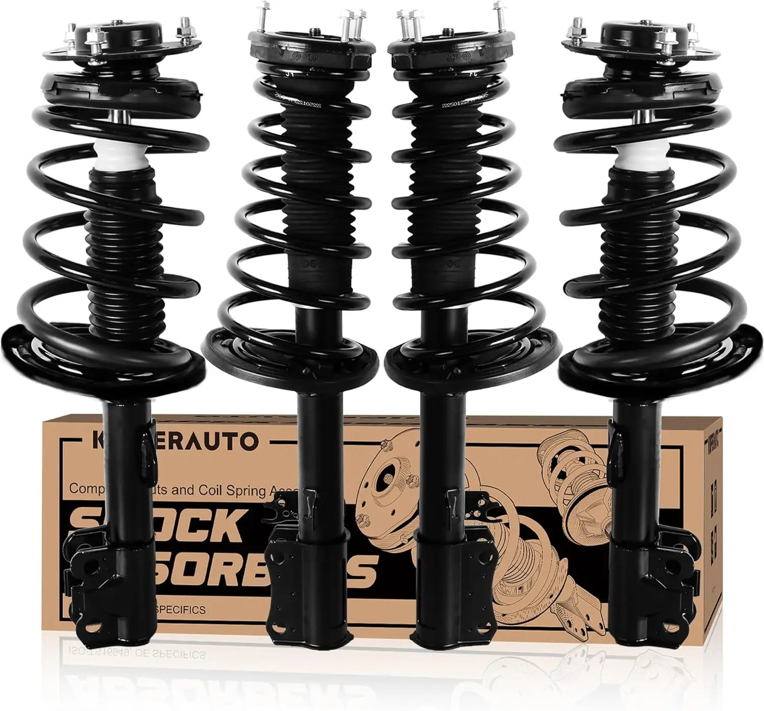 

172307 172308 172309 172310 Передние и задние полные стойки в сборе, совместимые с Toyota Camry 2007-2011, 2006-2011 Avalon, 2007 г.