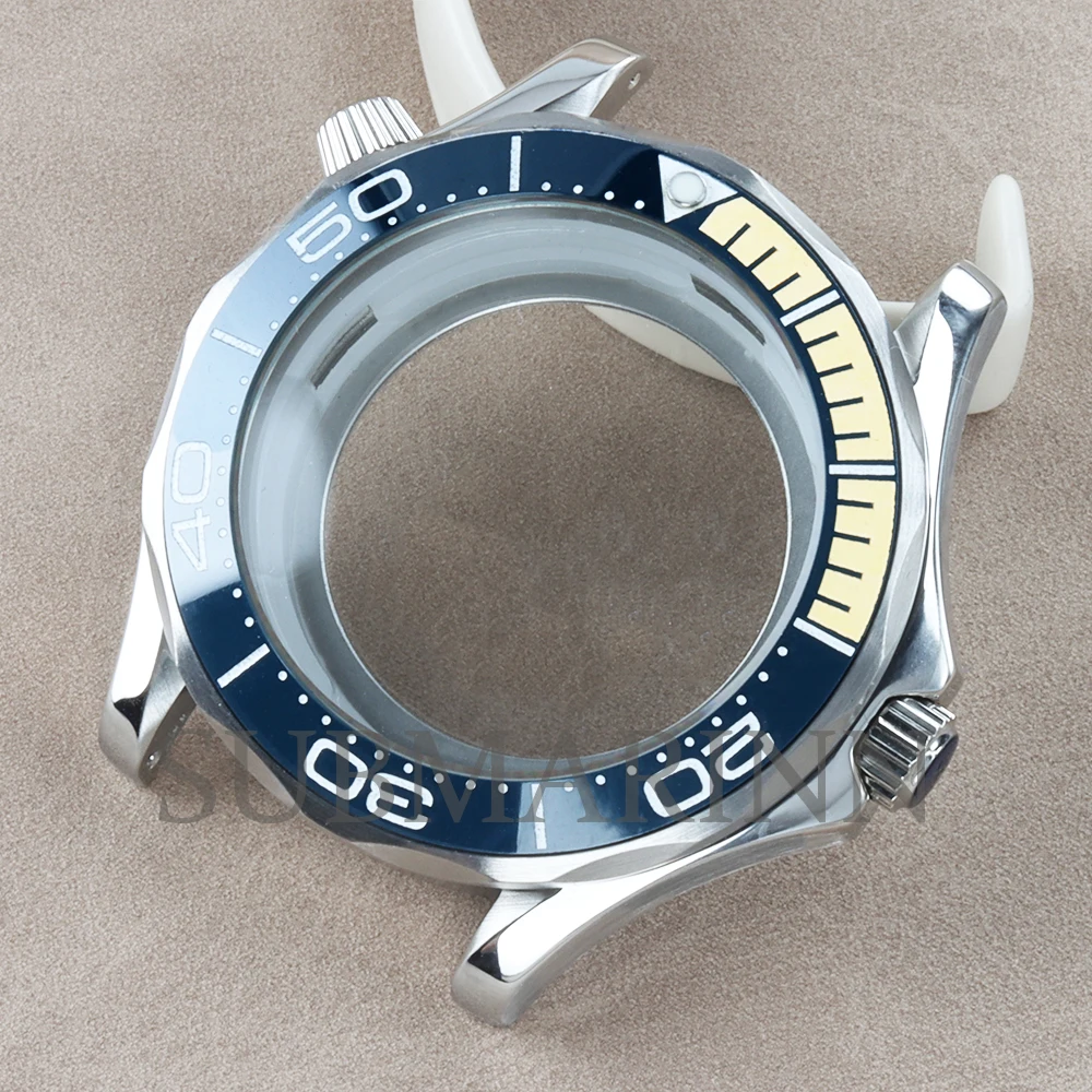 NH35 Case Bracelet 41mm Watch Case Waterproof 316L Stainless Steel FIT Seiko NH35 NH36 Movement 31mm Dial Seamaster 300 Case image 3