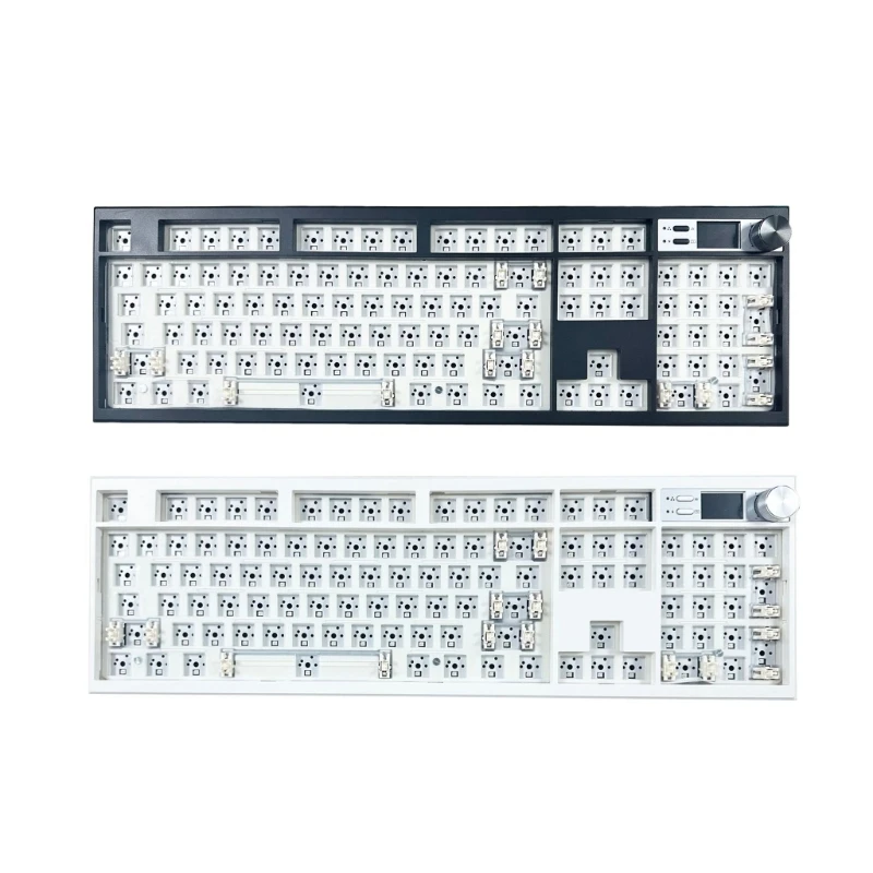 DN59 GMK104 Wireless Mechanical Keyboard Crafting Kit With Display And User Friendly Knob For Personalizing Touching