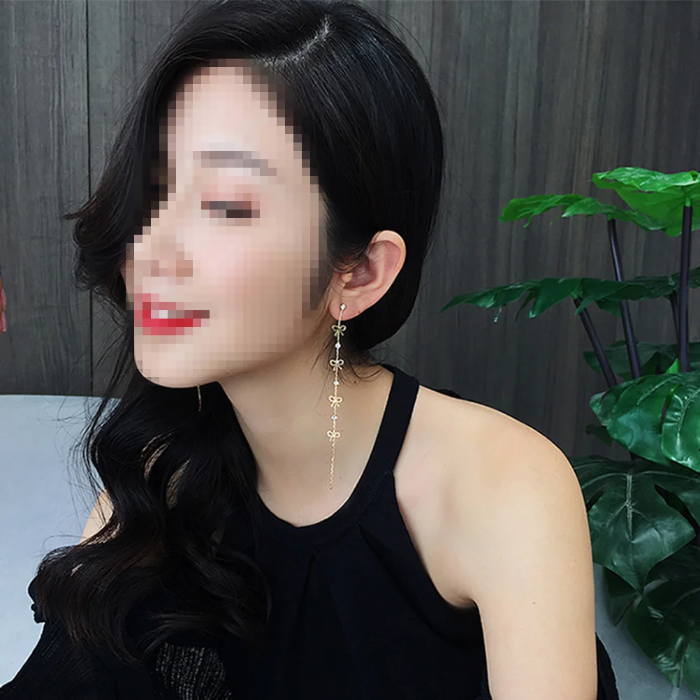 

Long Earrings Christmas Gift Women's Drop & Dangle Elegant Bling Crystal Wild Miss