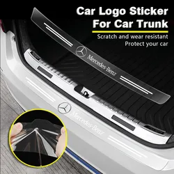 Car Threshold Protector Transparent Decorative Badge Sticker For Mercedes Benz AMG W205 W204 W203 W211 W212 W213 W201 W210 W124