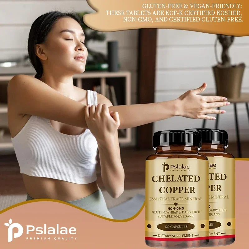 Chelated Copper - Supports Connective Tissue Such As Bones, Skin, Tendons and Cartilage