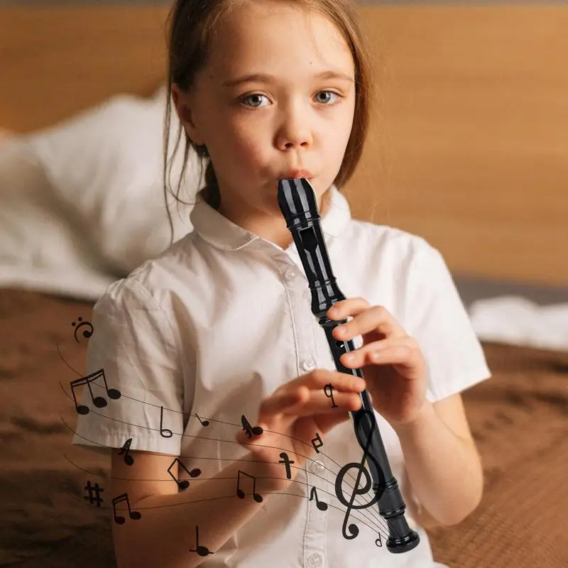 Soprano Recorder For Kids 8-Hole G Key Beginner Clarionet Lightweight Damp-Proof Clarionet Instrument Portable Recorder For