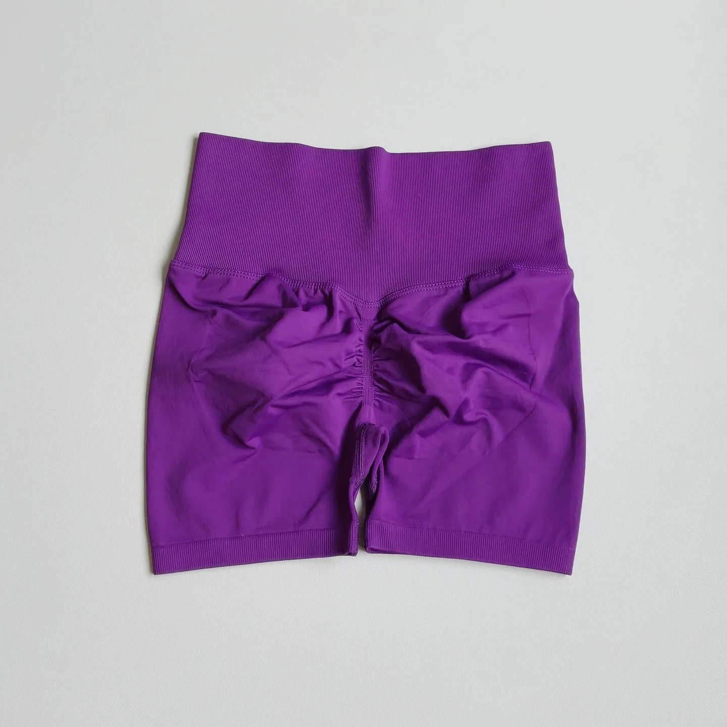 Hochelastische Fitness-3/4-Hose, stoßdämpfende, pfirsichförmige, figurformende Hose, eng anliegende Fitness-Shorts mit Bauchkontrolle für Damen – Detail 10