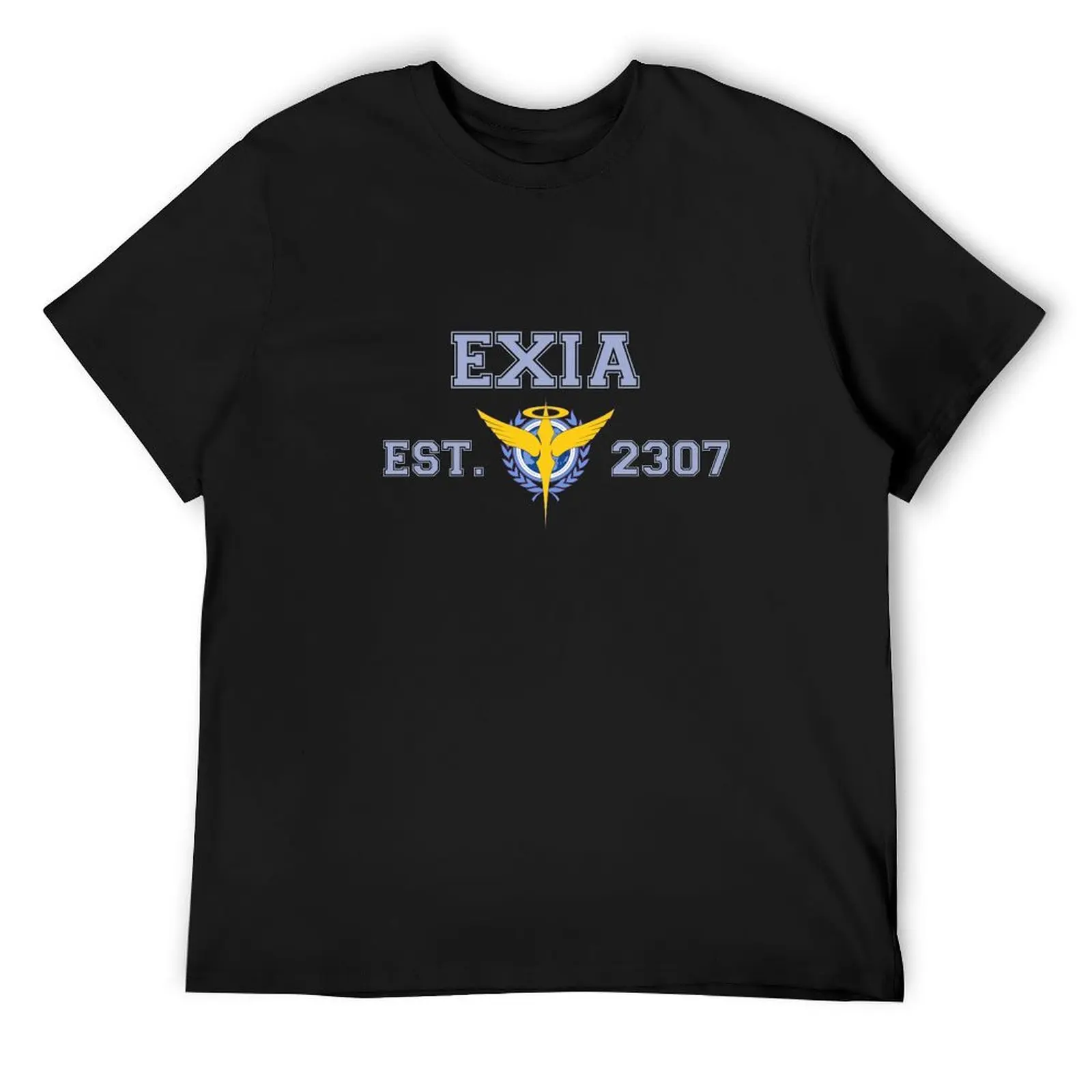 Exia Est. 2307 T-Shirt quick-drying cotton graphic tees anime figures sweat shirts, men