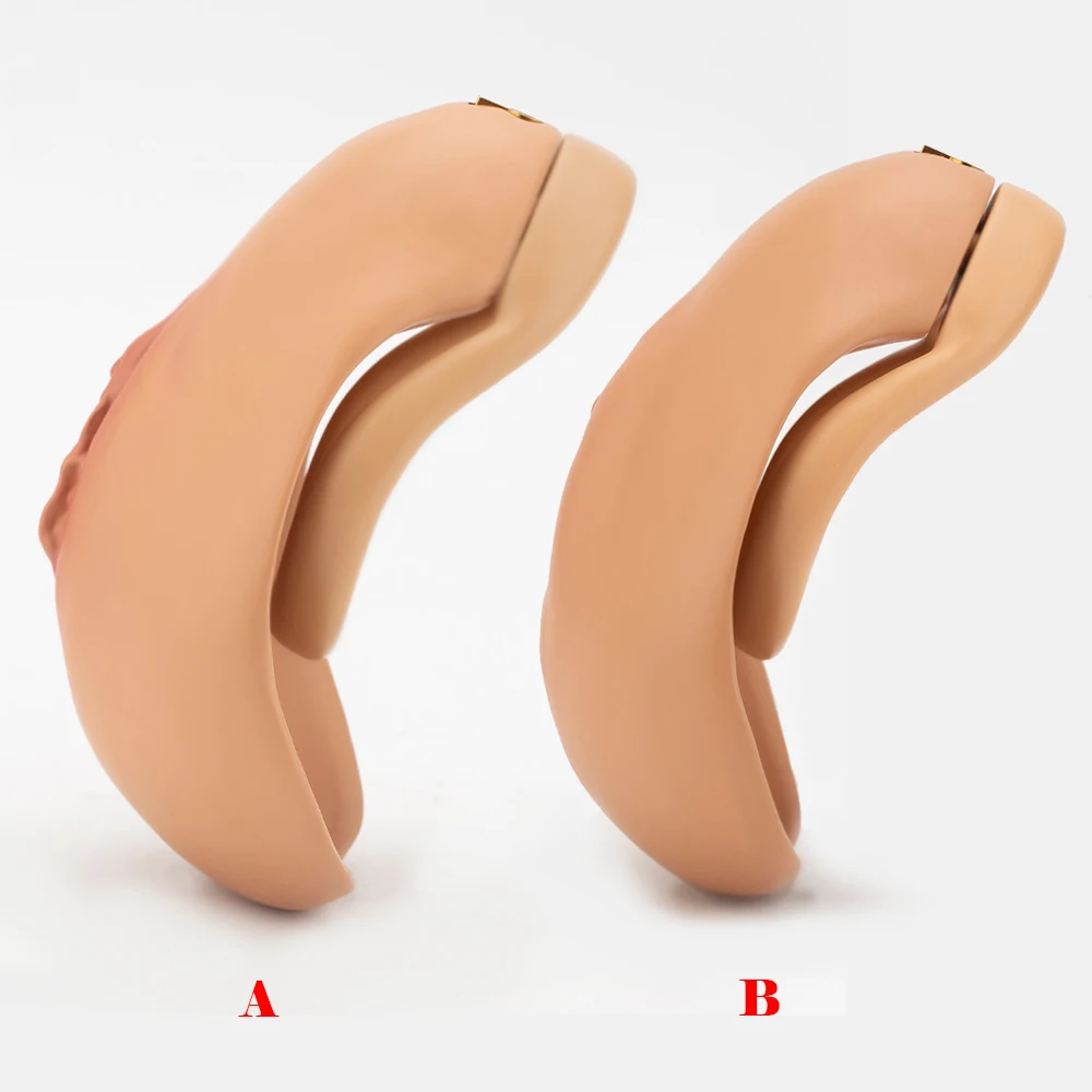 New Simulation Clitoral Labia Chastity Cage Male Cock Cage Set 3D Printing Lightweight Chastity Belt BDSM Adult Sex Toys for Men