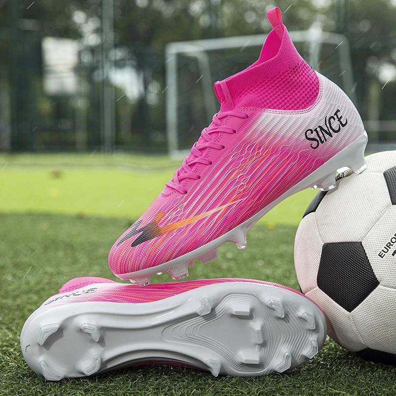 New Men Professional Football Boots Training Shoes Outdoor Sport Non-Slip Soccer Shoes Match Sneakers Grass Ultralight Unisex