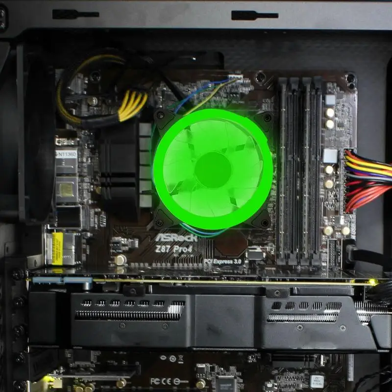 Casing kipas pendingin udara, casing tugas berat, pendingin udara PC, kipas Desktop, casing pendingin komputer senyap dengan lampu untuk casing PC, Host Game