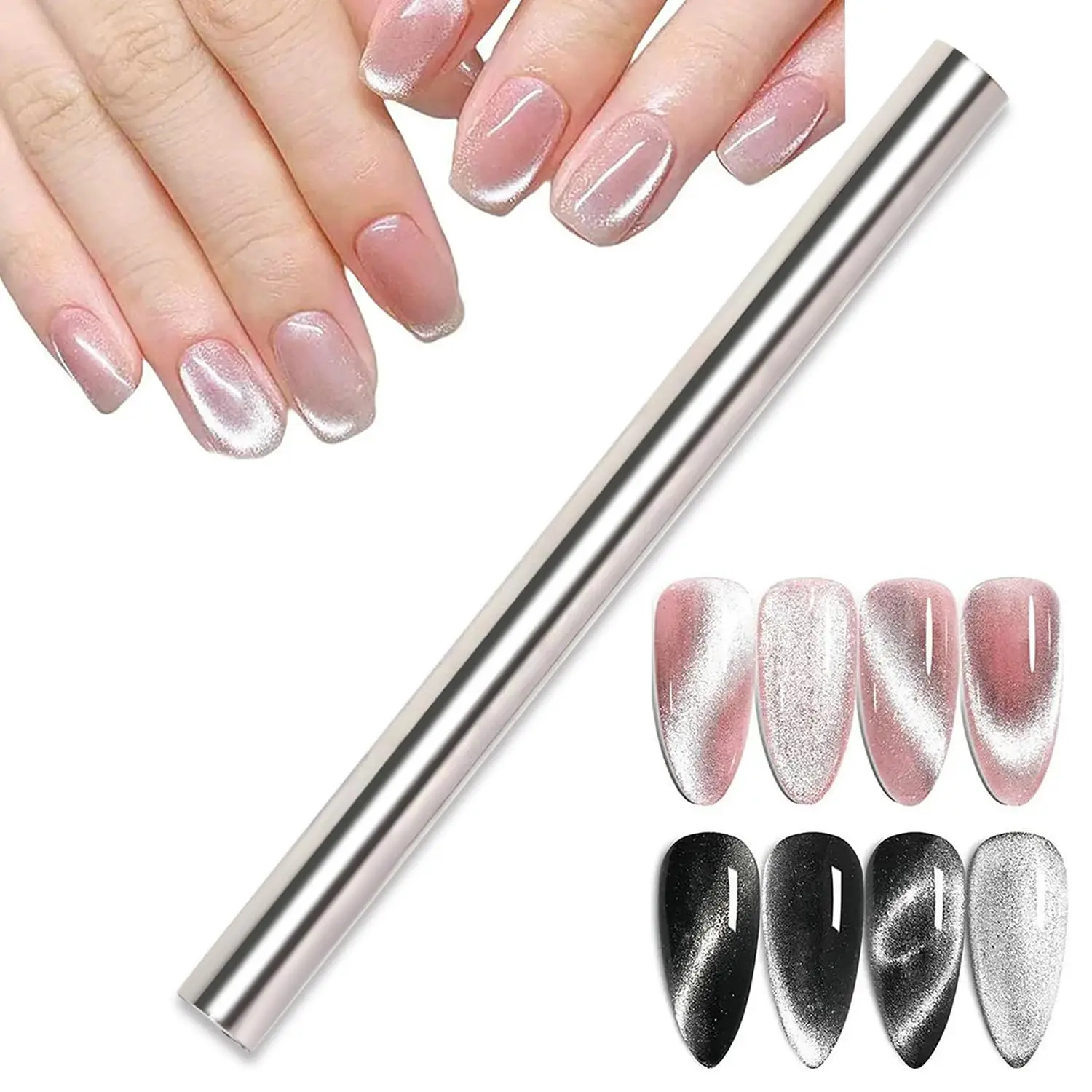 1pc Cylindrical Magnet for Cat Eye UV Gel Varnish with Nails Art Decoration Fashion Nail Magnet Tools for Manicure Design Tools