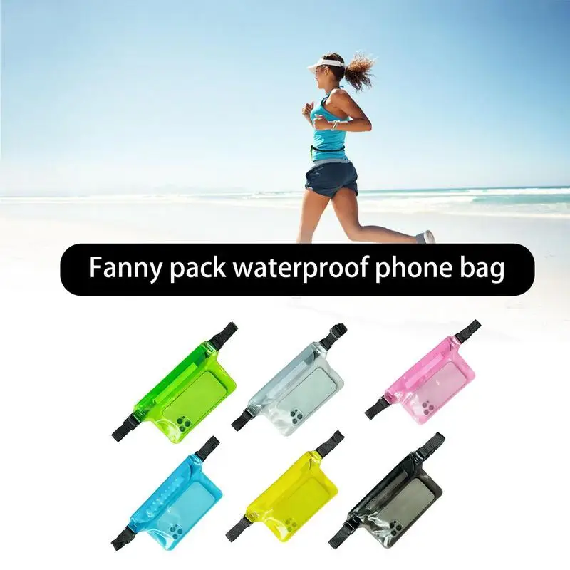 Riñonera impermeable para Accesorios de playa, bolsa de cinturón móvil de 3 capas, bolsa de teléfono impermeable para pesca, alta capacidad