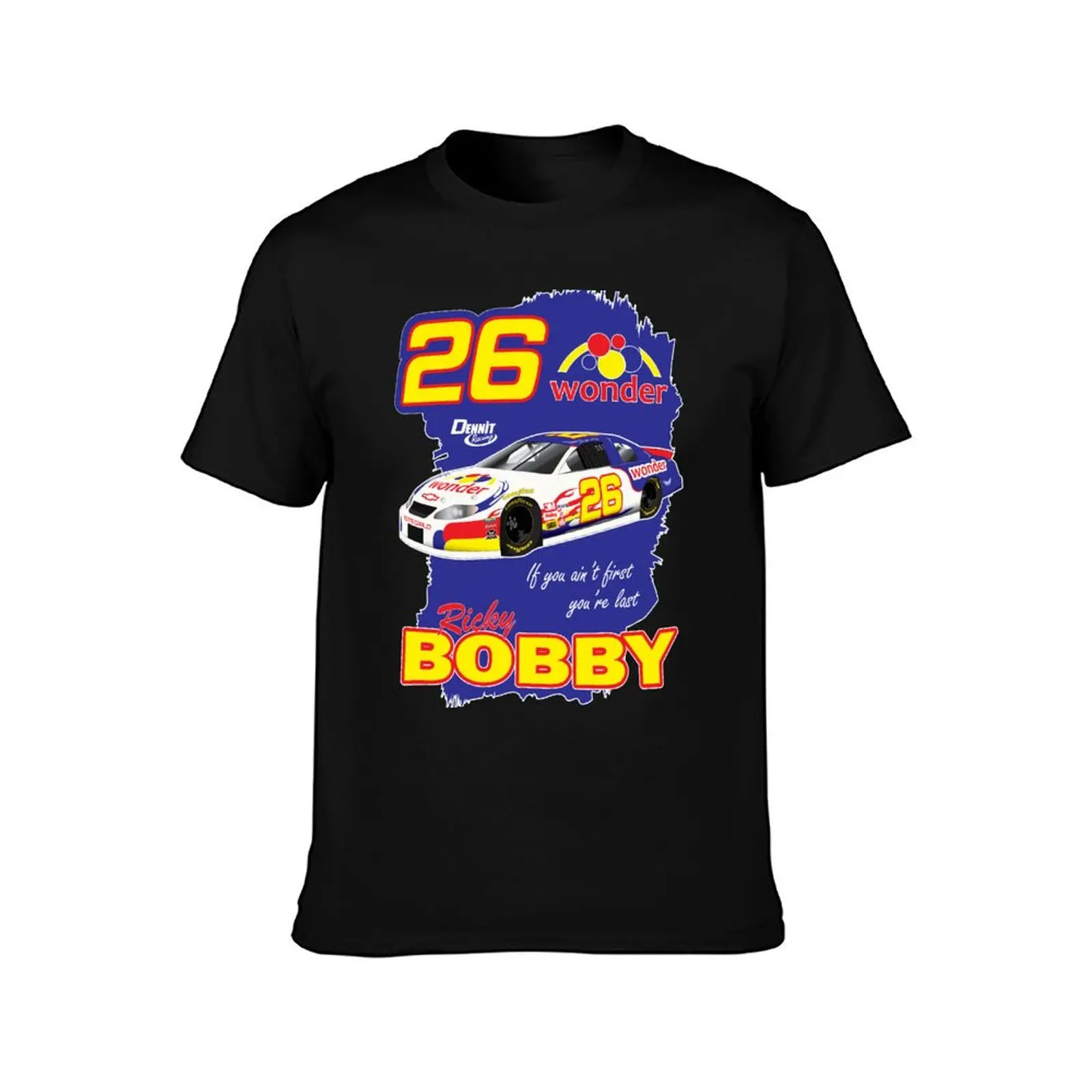 Ricky Bobby If you ain't first you're last T-Shirt Fashion Print Casual Short Sleeve T-Shirt