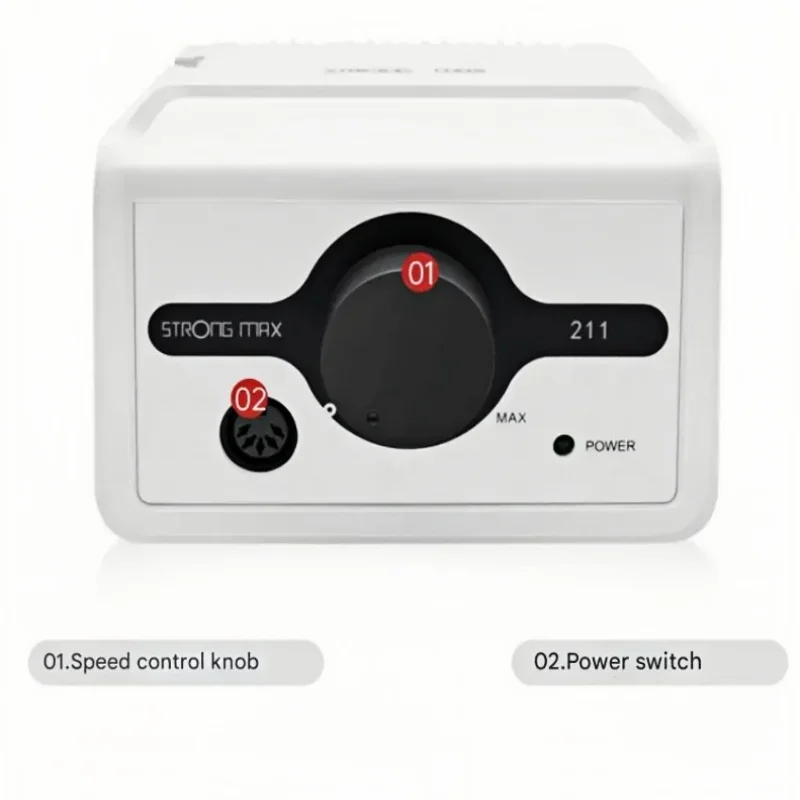 

65W Strong Max 211 Electric Nail Drill Machine 45K STRONG 102L Marathon Handle Professional Nail Polish Sander Equipment Set