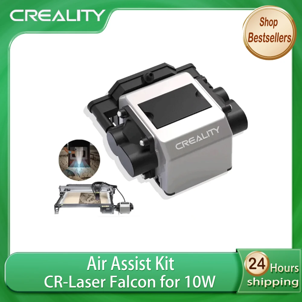 Creality CR-Laser Falcon 10W Air Assist Kit Upgrade - Strong Airflow Low Noise Workbench Accessory for Laser Engraving Machines