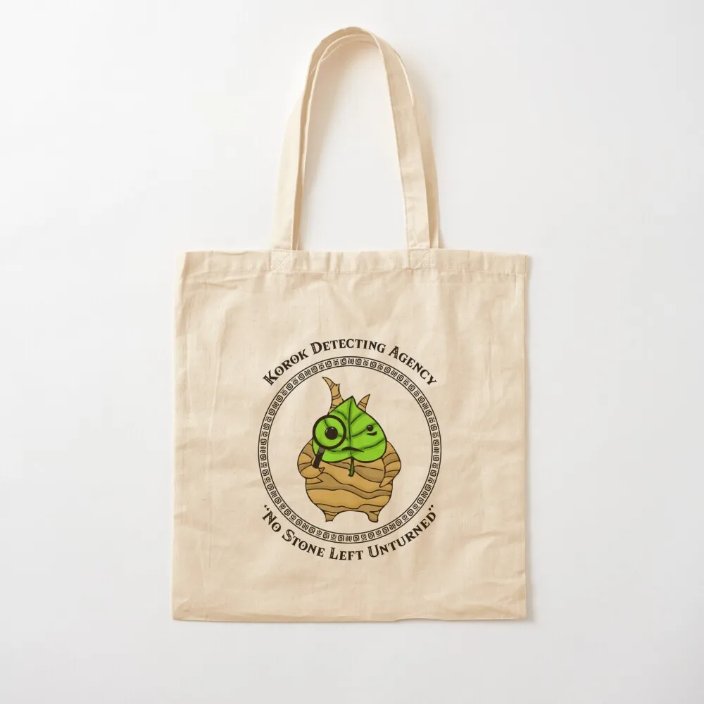 

Korok Detecting Agency Tote Bag Big bag women canvas shopping bag Lady Canvas shoulder