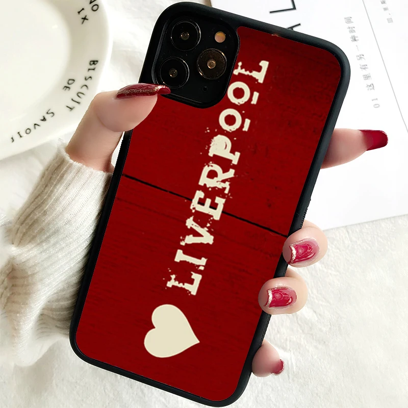 5 5S SE 2020 Phone Cover Case for iPhone 6 6S 7 8 PLUS X XS XR 11 12 13 MINI 14 PRO MAX Rubber The Reds I love Liverpools