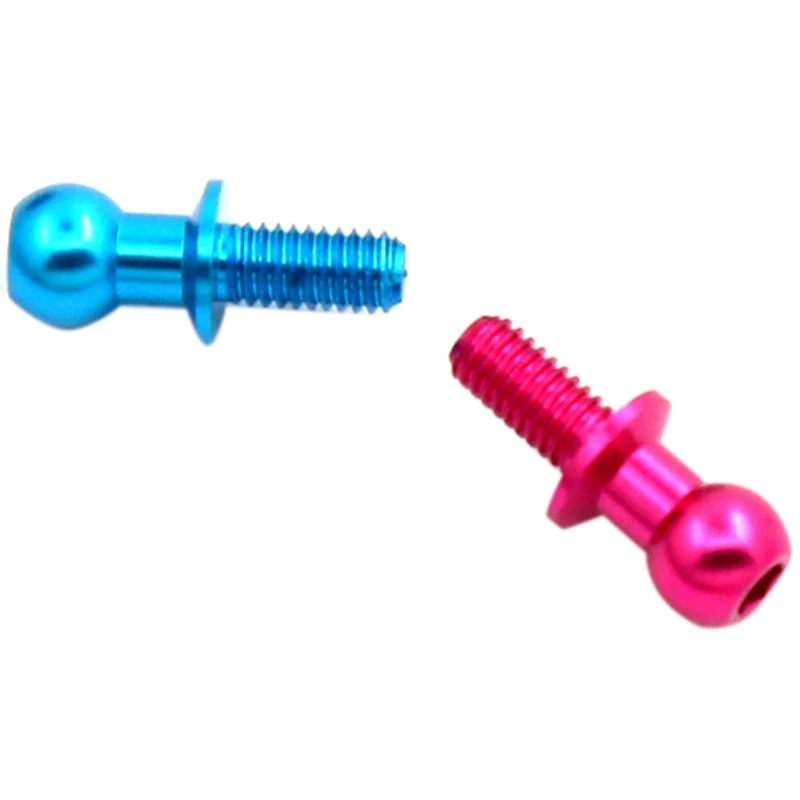 Eco-Friendly-20Pcs M3 Metal Hex Ball Head Screws For Tamiya TT01 TT02 Sakura D5 1/10 RC Drift Car Spare Parts,10 Pcs Blue & 10Pc