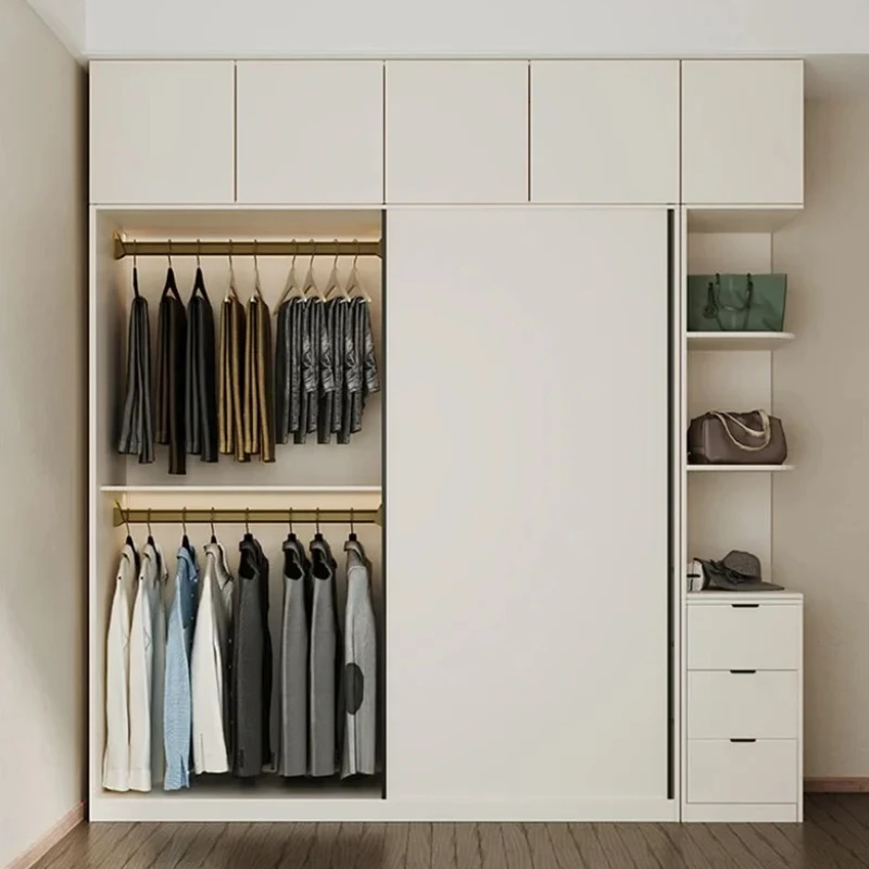 

White Bedroom Drawers Wardrobe Space Saving Room Organization Wardrobe Storage Wooden Ropero Armable De Ropa Home Furniture