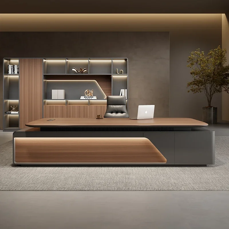 Modern Executive OfficeDesk Furniture Computer Desk L Shape ComputerDesk With Storage Office Desks Home Office Writing Desk