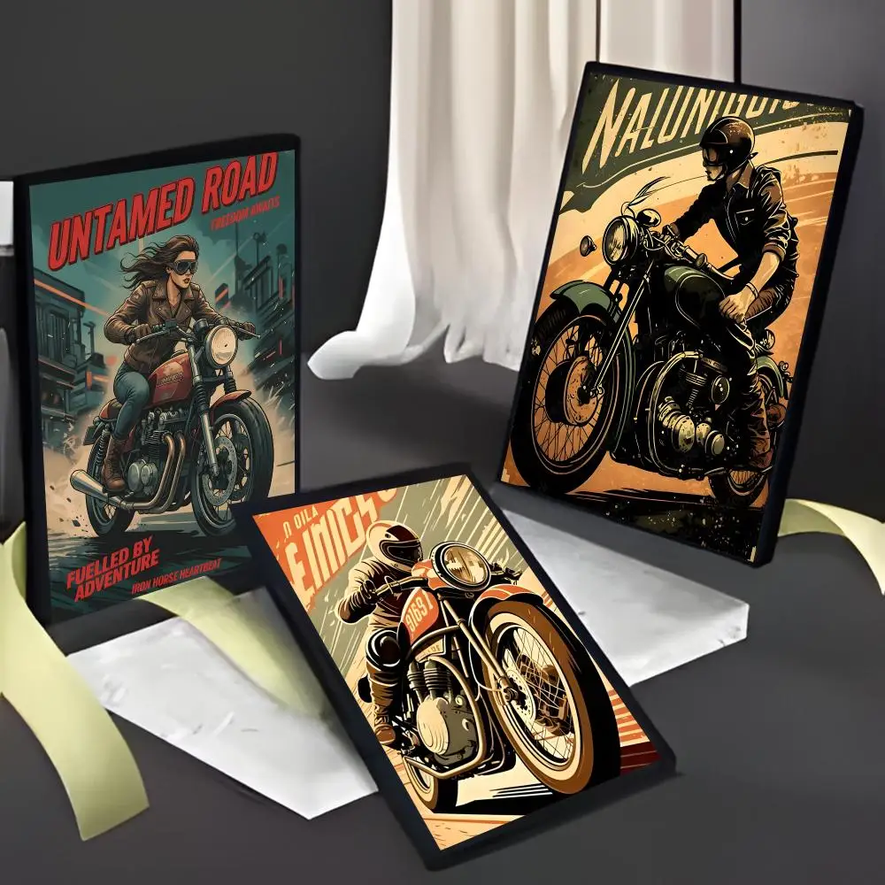 Vintage Vintage Biker Poster American Film Mural Home Childrens Room Wall Decor Print