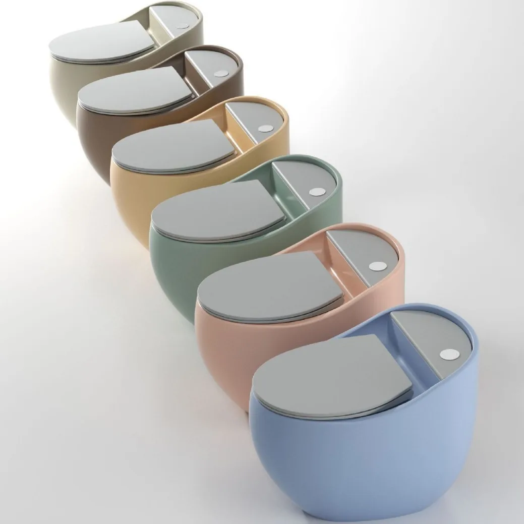 【Factory Direct】Color egg-shaped toilet