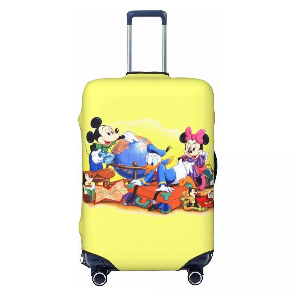 Custom M-Mouse Travel Luggage Cover Washable Suitcase Cover Protector Fit 18-32 Inch