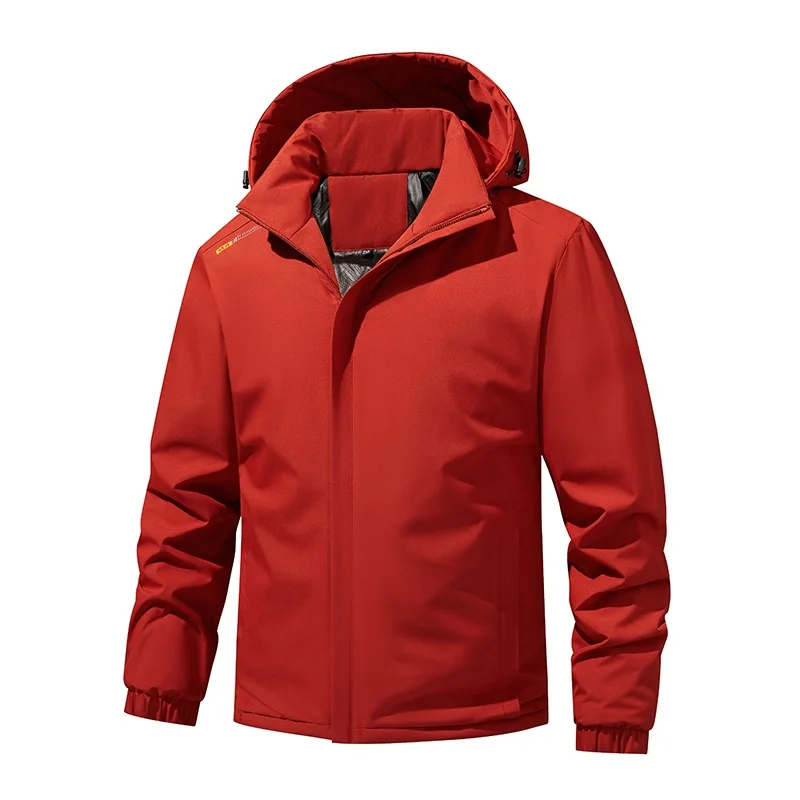 

2025 Winter Outdoor Windproof aphene Warm Silken Cotton Two-way Opening Couple Casual Loose Fit Hooded Regular Length