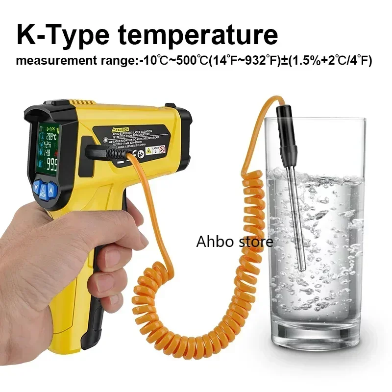 Mestek 800C Industrial Use -50 to 800 Degree Digital Thermometer With K Type Temperature Probe