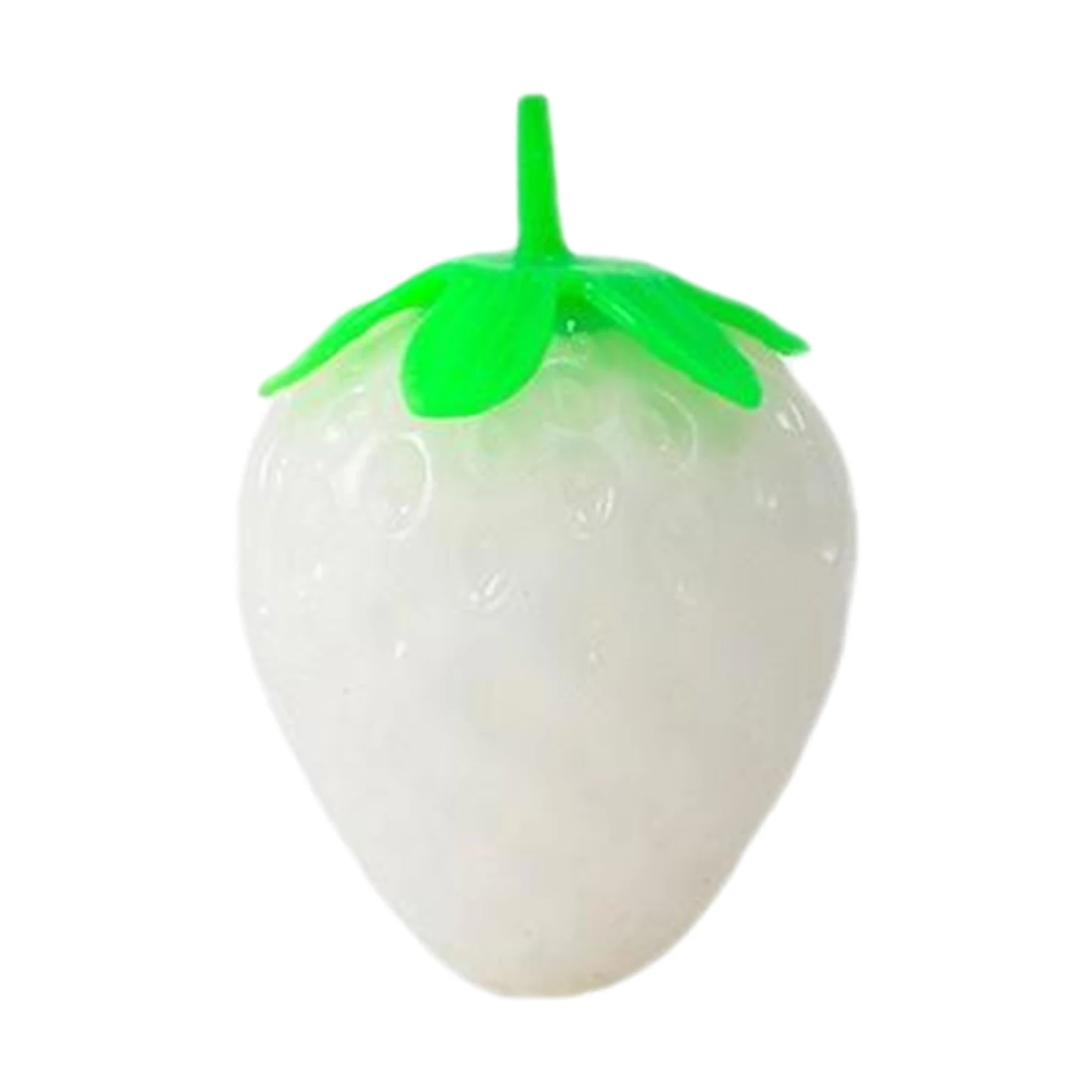 Sensory Toy TPR Pinch Decompression Toy Simulated Color-changing Discolored Strawberries Squeeze Toy Fidget Toy Kids Tricky Dol