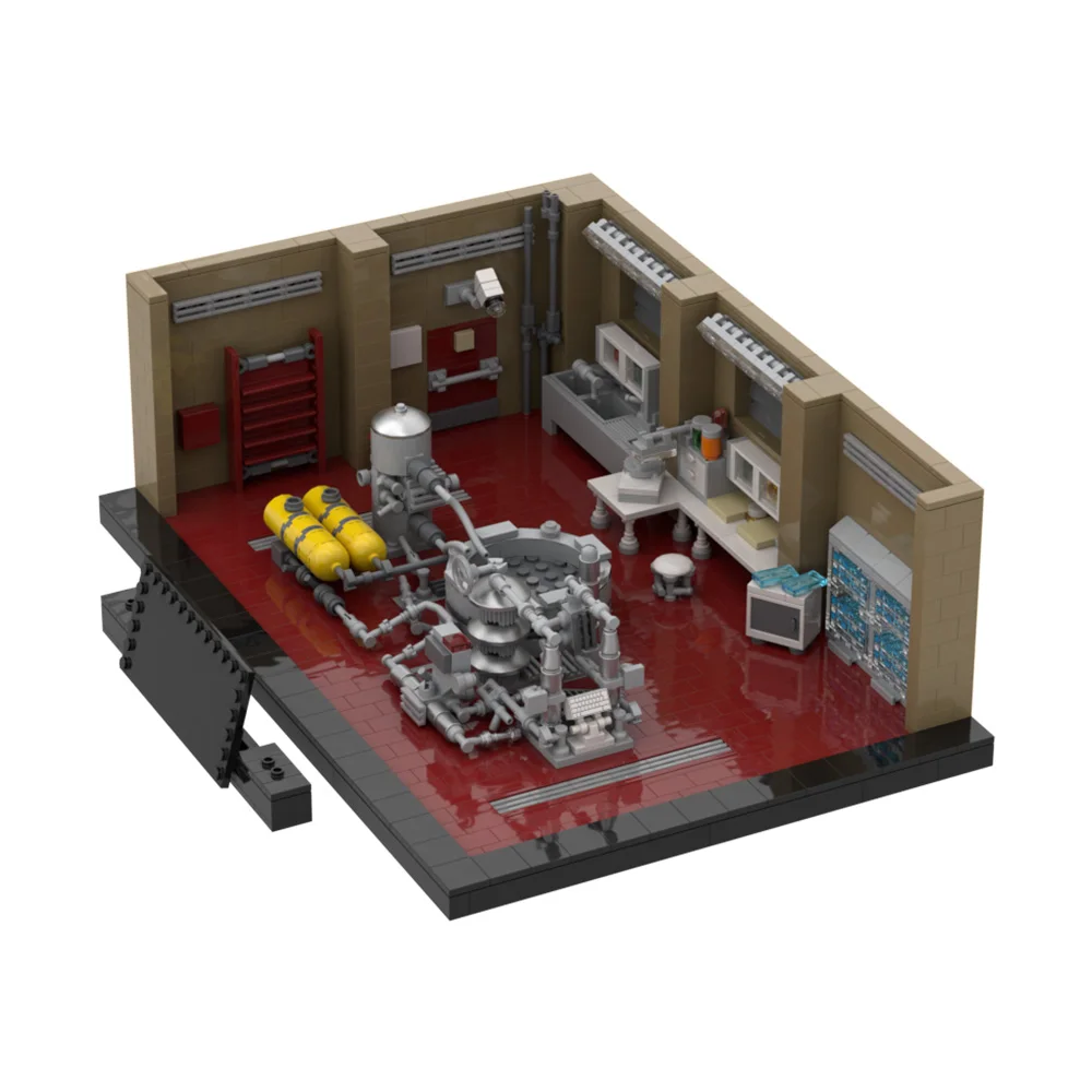 

MOC Breaking Bad Movie The Superlab Model Building Blocks Scene DIY Chemical Toxicology Laboratory Room Bricks Toy Gift