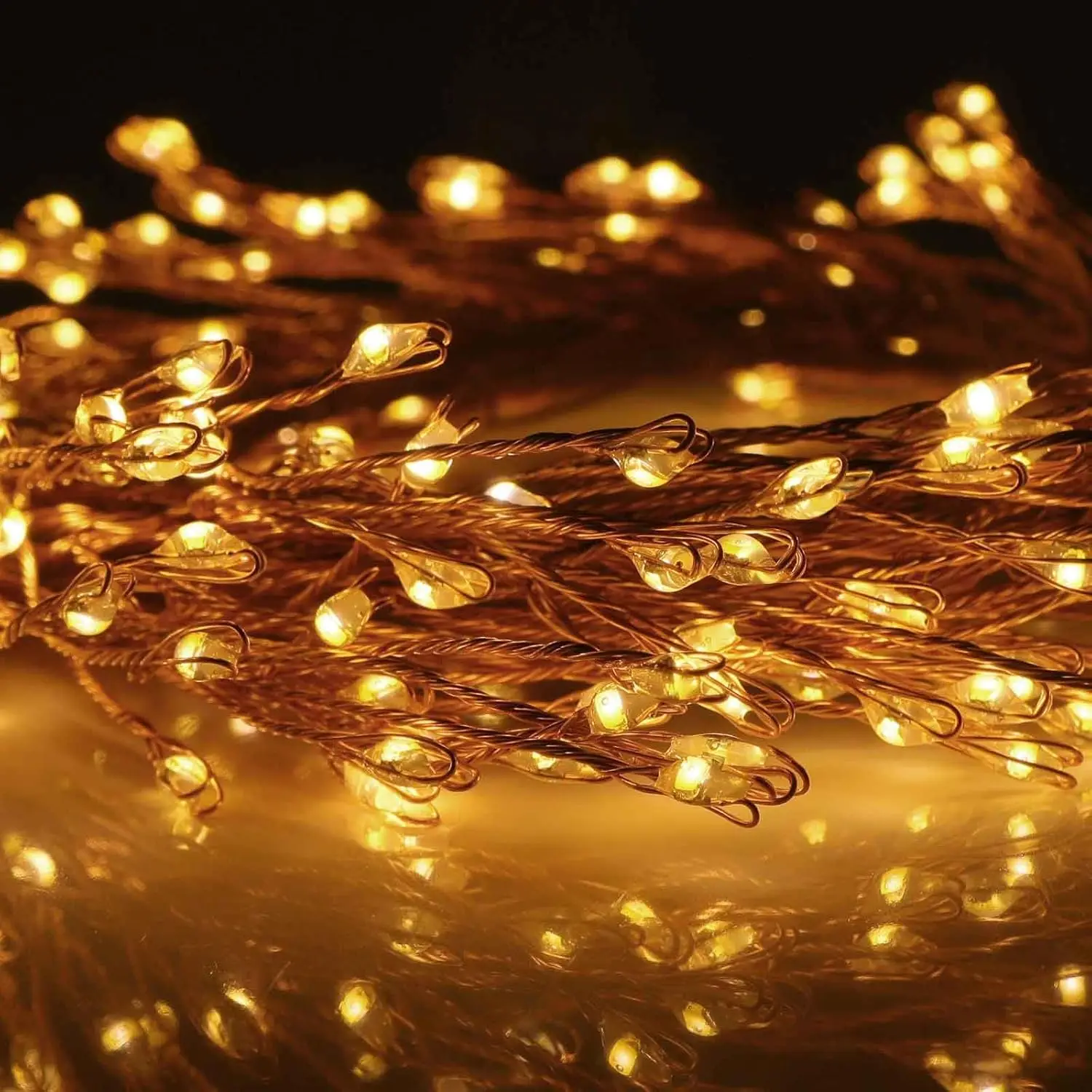 18 متر 500LED العنقودية LED سلسلة الجنية أضواء الأسلاك النحاسية في الهواء الطلق شجرة عيد الميلاد ضوء جارلاند للعام الجديد شارع ديكور المنزل الطرف