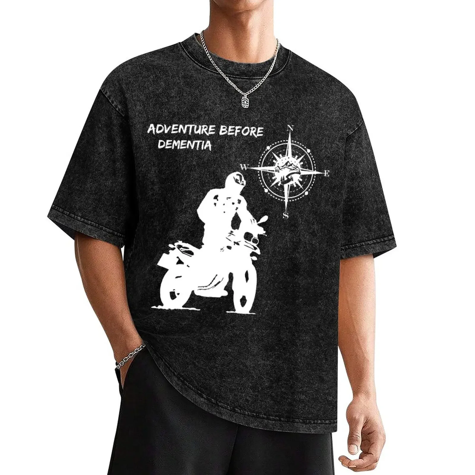 

Adventure Before Dementia 700 GS Motorcycle Funny Mountain T-Shirt customs street wear boys animal print black t shirts for men