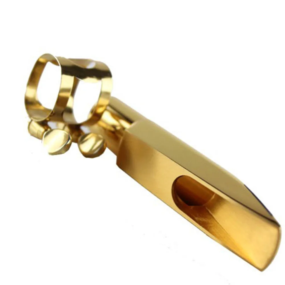 

Saxophone Mouthpiece Mouthpiece Portable Tenor Saxophone Mouthpiece Gold Ligature And Cap Lightweight Mini Size