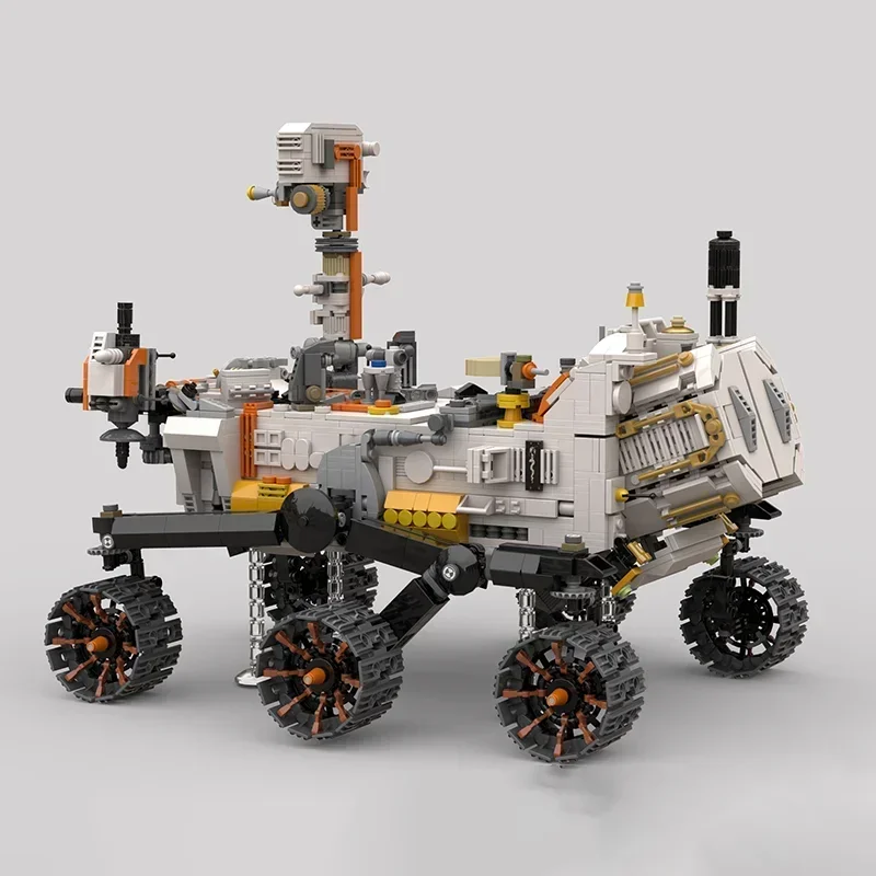 Model kosmiczny Moc cegły budowlane ameryka perspektywa Mars Rover technologia klocki modułowe prezenty zabawki świąteczne zestawy DIY montaż