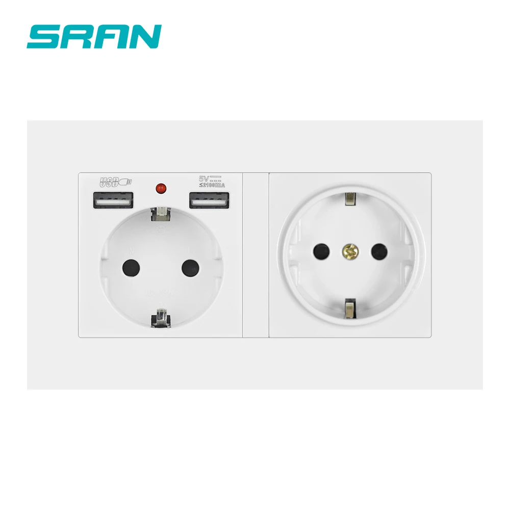 Double Socket Dim: Real-World Insights on the SRAN EU 2-Gang Wall Outlet With USB and Hidden LED Indicator