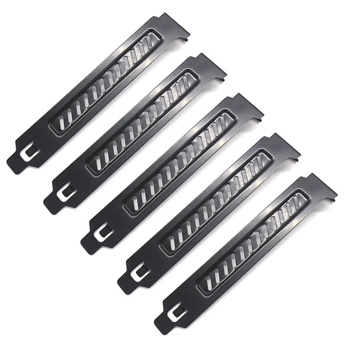 5Pcs PCI Slot Cover Cover Dust Filter Blanking Board Cooling Fan Dust Filter Ventilation PC Computer Case with