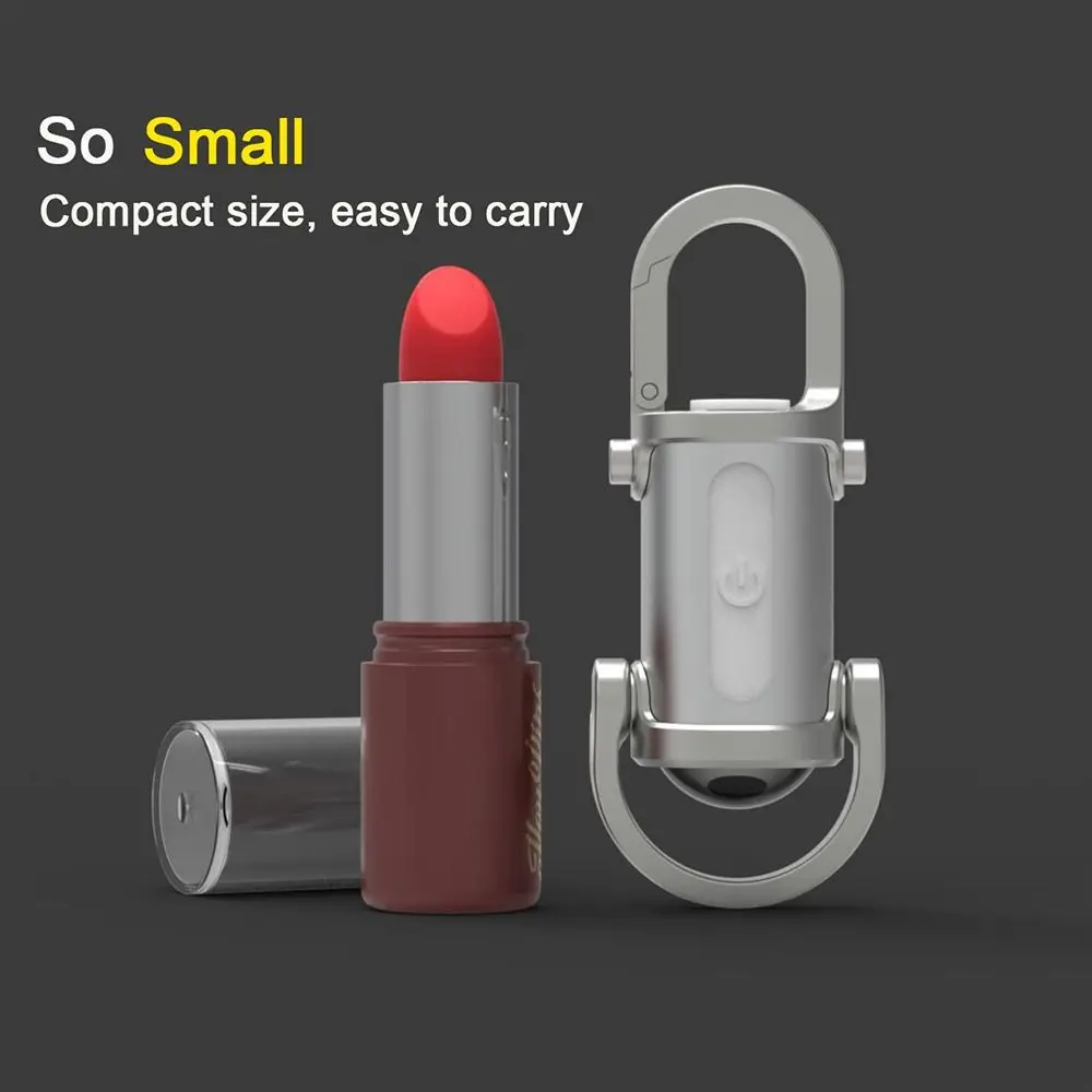 with Red&Blue Light Mini Keychain Flashlights USB Rechargeable Ultra Bright LED Torch Portable Camping Lantern Searching Hiking