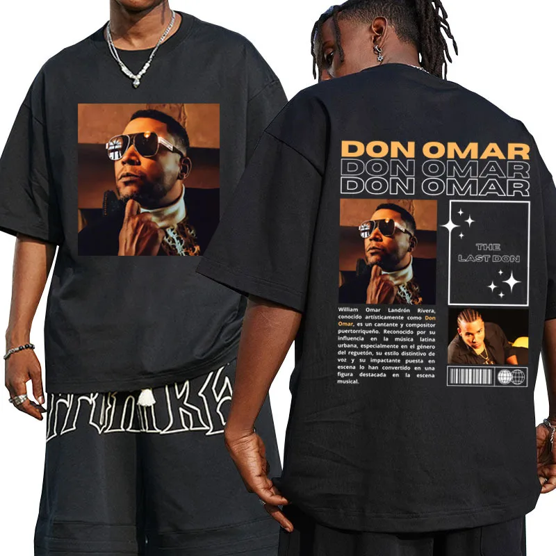 

Rare Singer Don Omar The Last Don Graphic T-shirts Mens Womens Hip Hop Vintage Oversized Tee Shirt Male Fashion Casual T Shirts