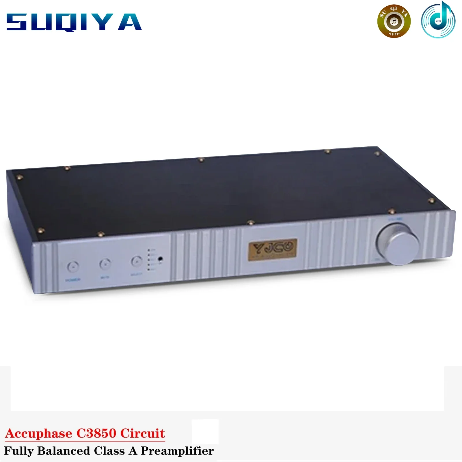 Accuphase C3850 Fully Balanced Class A Preamplifier Low Distortion Supports Single Ended Balanced XLR Input and Output Audio