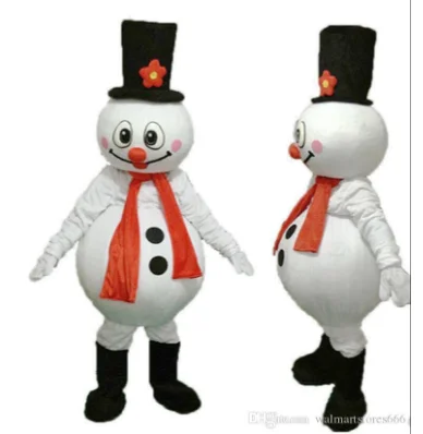 

New Adult Halloween Christmas Santa Snowman Mascotte Fancy Cartoon Mascot Costume Plush Fancy Dress Mascot Costume