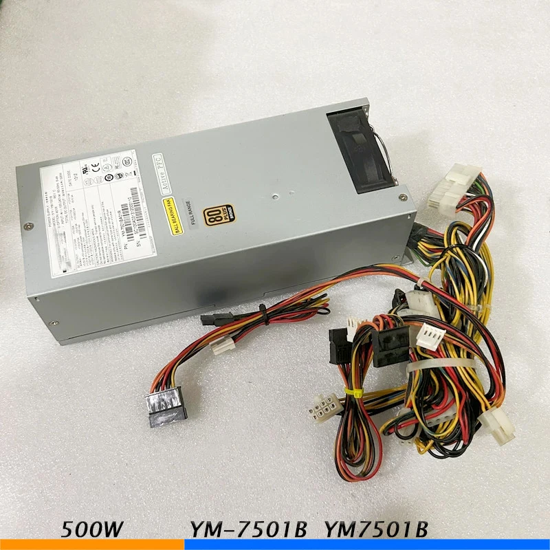 

YM-7501B YM7501B 500W for 3Y Server Power Supply 2U With Dual 8PIN Efficient Mute Perfect Tested