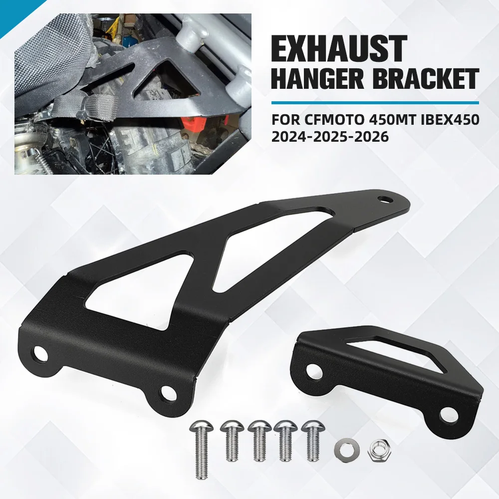 

FOR CFMOTO CF MOTO 450MT 2024-2025-2026 Motorcycle Accessories Ibex450 Exhaust Hanger Foot Peg Removes Bracket Ibex 450 450 MT