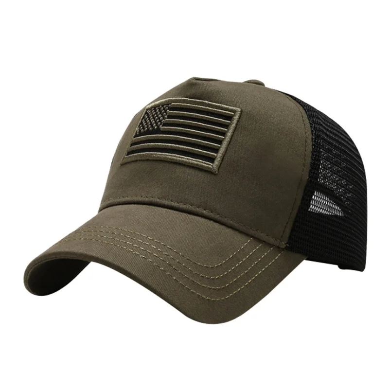 

Men Women Sports Caps Washed National Flag Embroidered Baseball Hat Outdoor Sunshade Hunting Hat