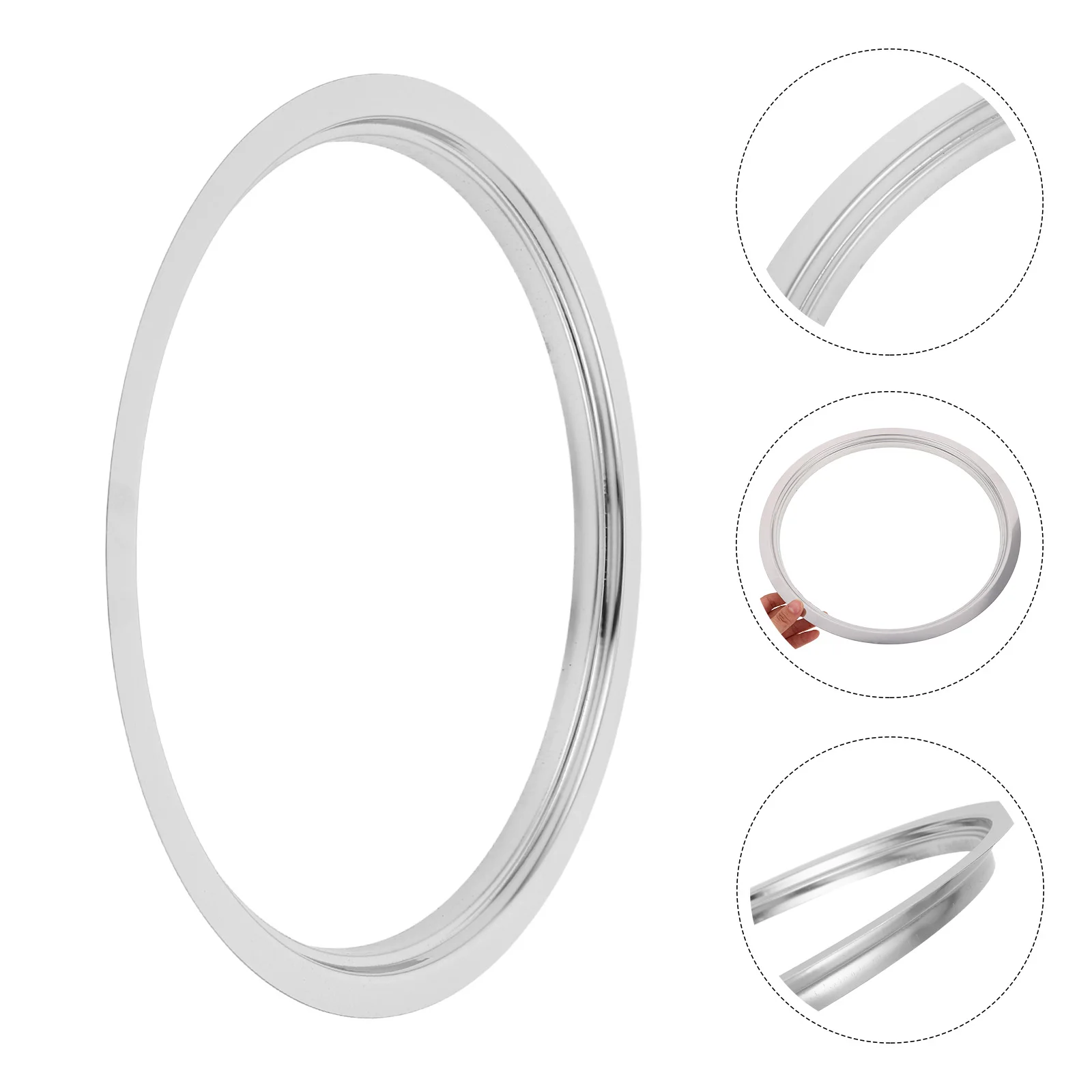 

Stainless Steel Hot Pot Ring For Induction Cooktop Stove Top Kitchen Cookware Accessory Table Protector Adapter Base