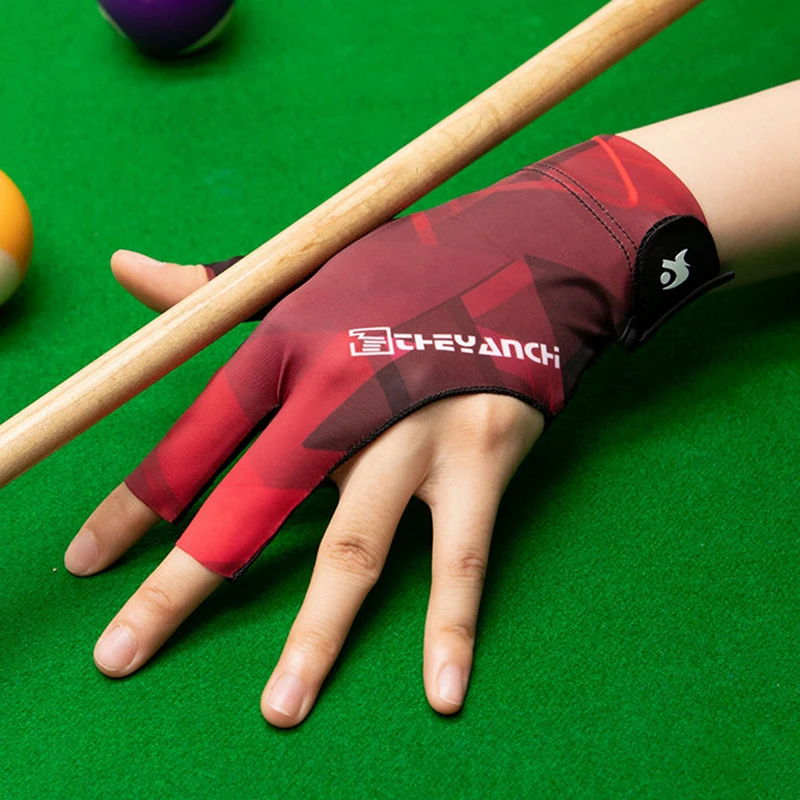 Billiards Glove Left Hand Three Finger Billiard Glove Non Slip Elasticity Billiard Training Gloves Accessories Fingerless gloves