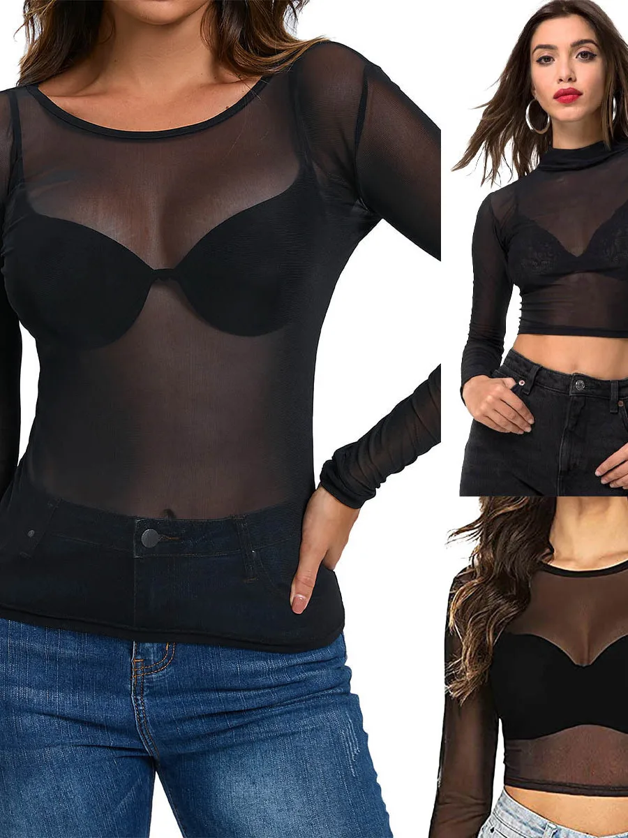 

Сексуальный облегающий длинный топ Sve Me See tough Top, женский уличный топ Sle Faion, повседневный универсальный кружевной топ, китайский бренд, летний ...